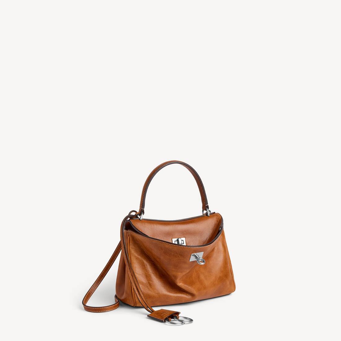 Bolso de Rodeo Mini para Mujer en Tonos Beige con Temática Vaquera