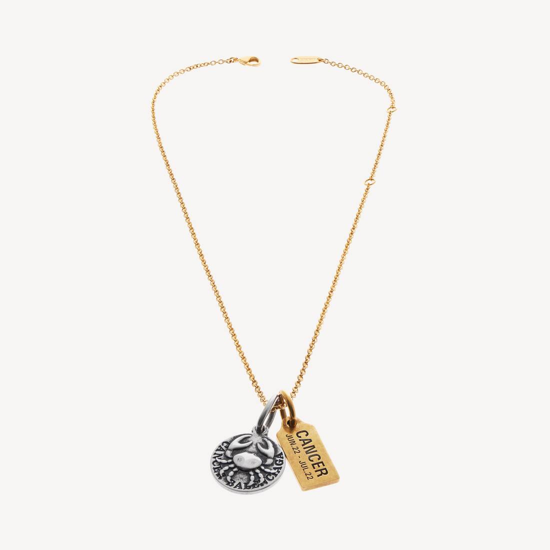 Collar de Horóscopo Cáncer en Oro/Plata