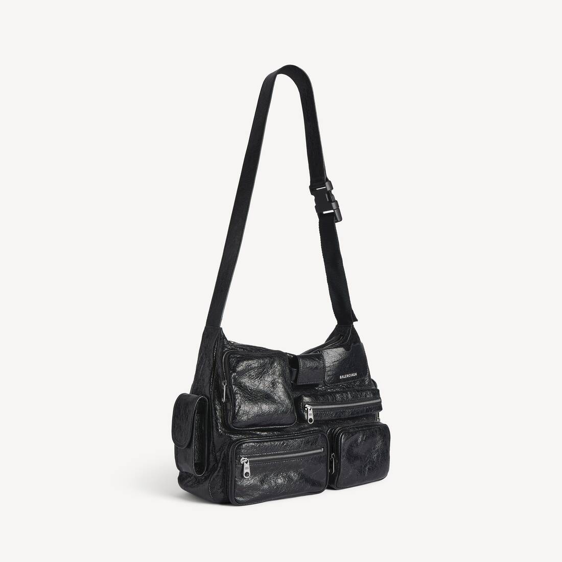 Bolso mensajero Superbusy para hombre en negro