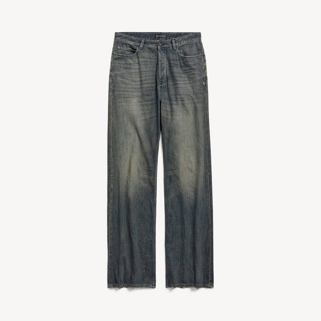 Pantalones de baja cintura para hombre en azul