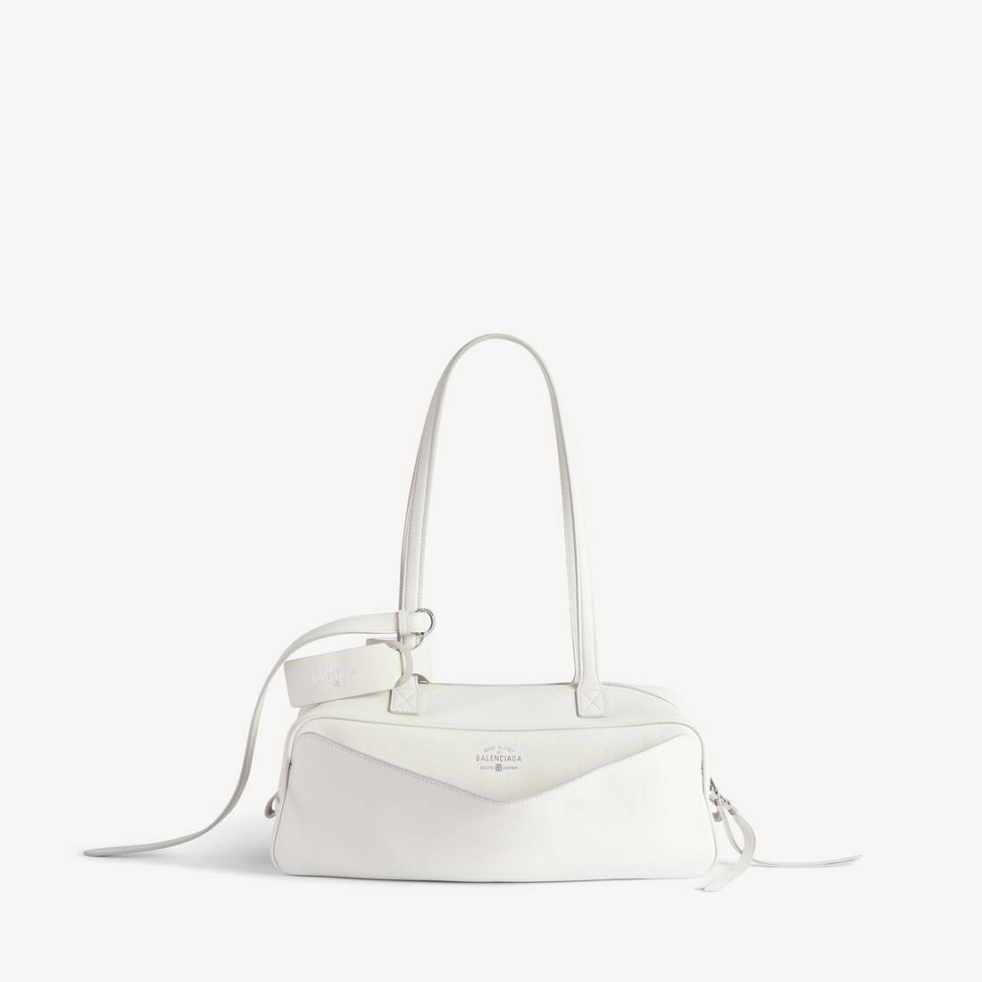 Bolso de Bowling para Mujer Pequeño en Blanco