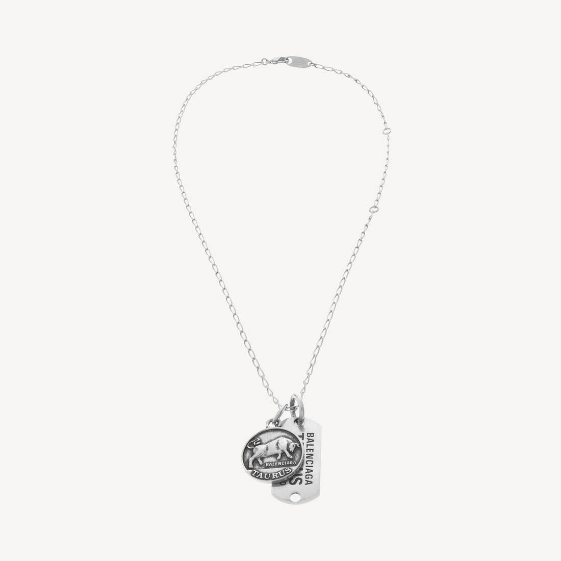 Collar de Horóscopo para Tauro en Plata