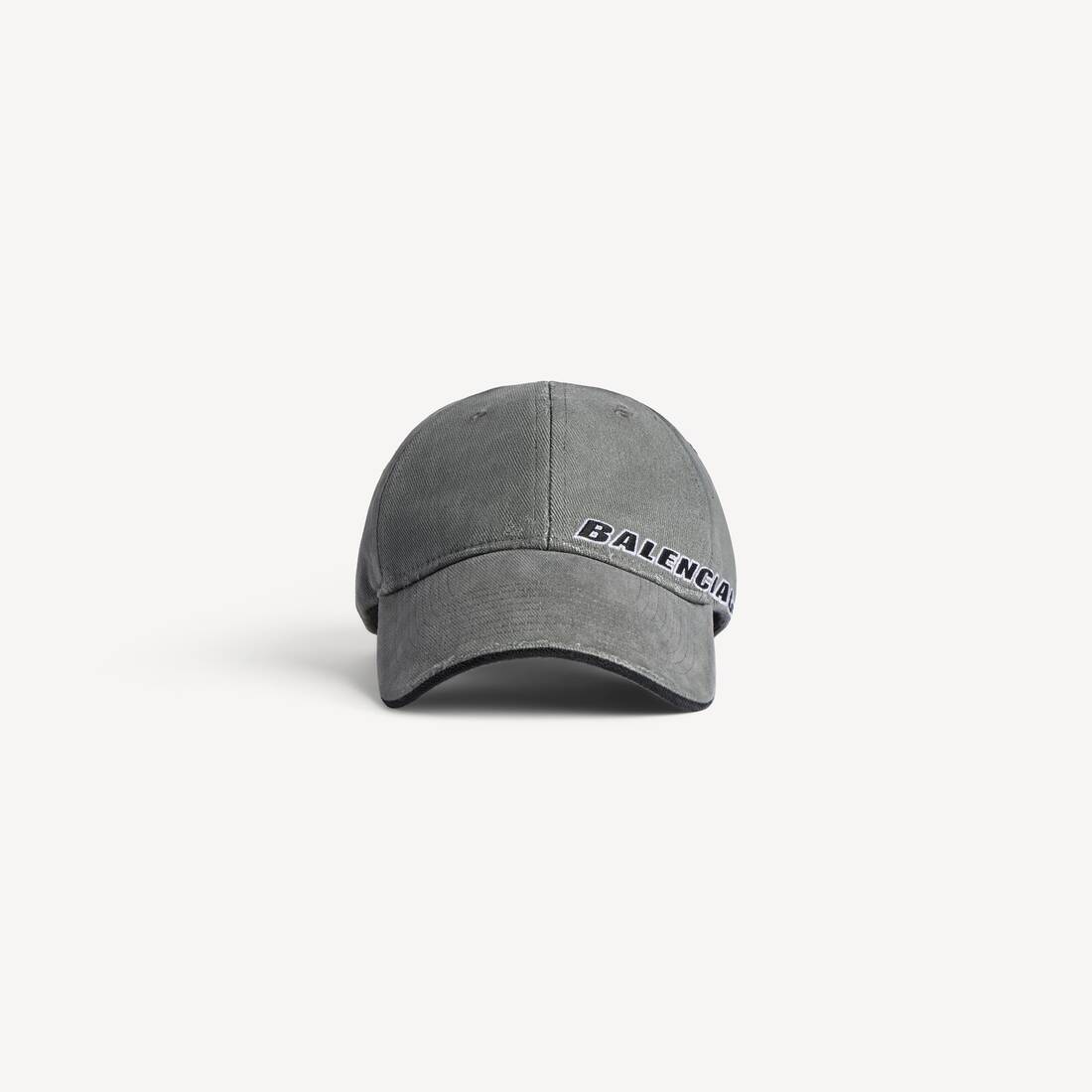 Gorra de tipo inclinado para hombre en gris oscuro