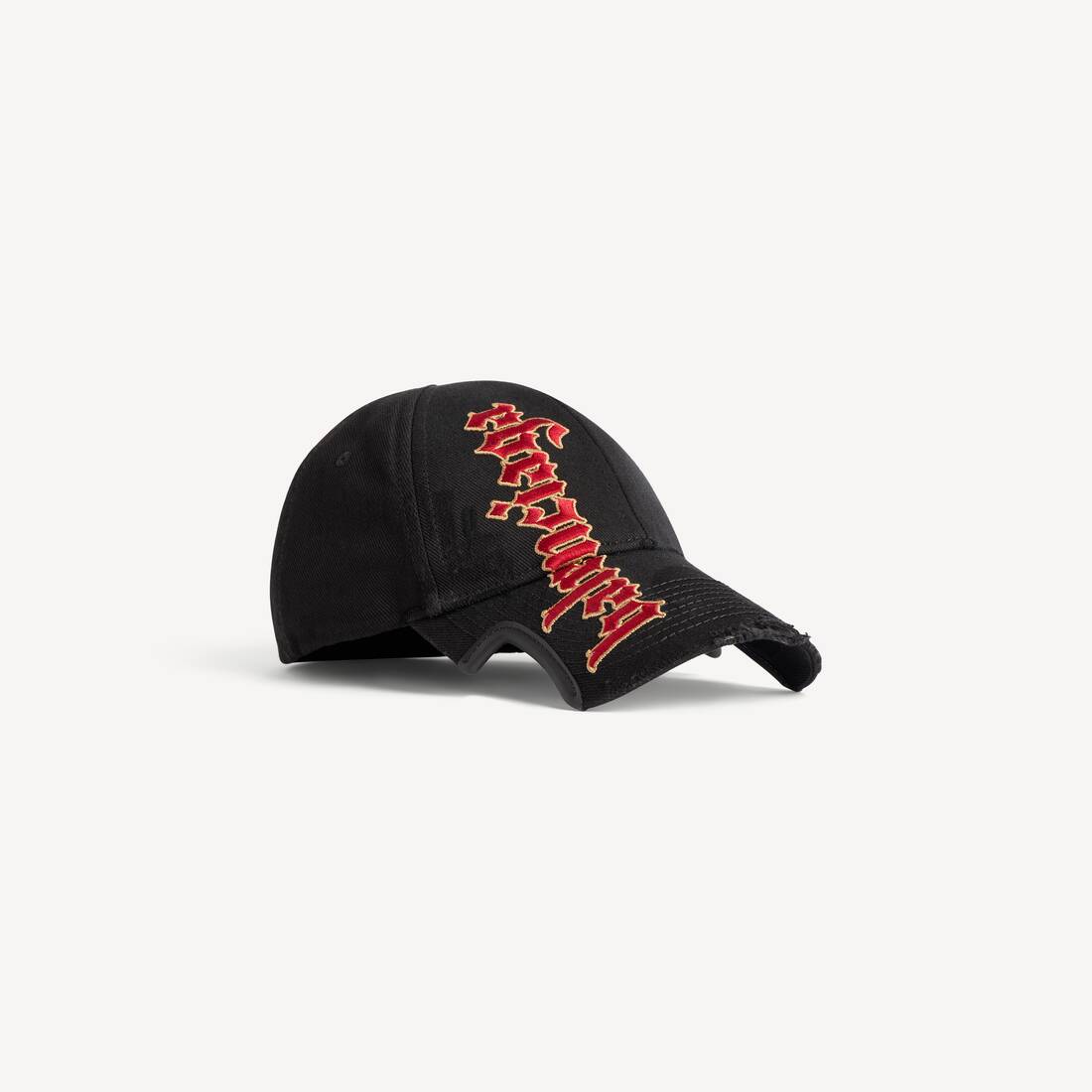 Gorra gótica para hombre sin cierre en negro