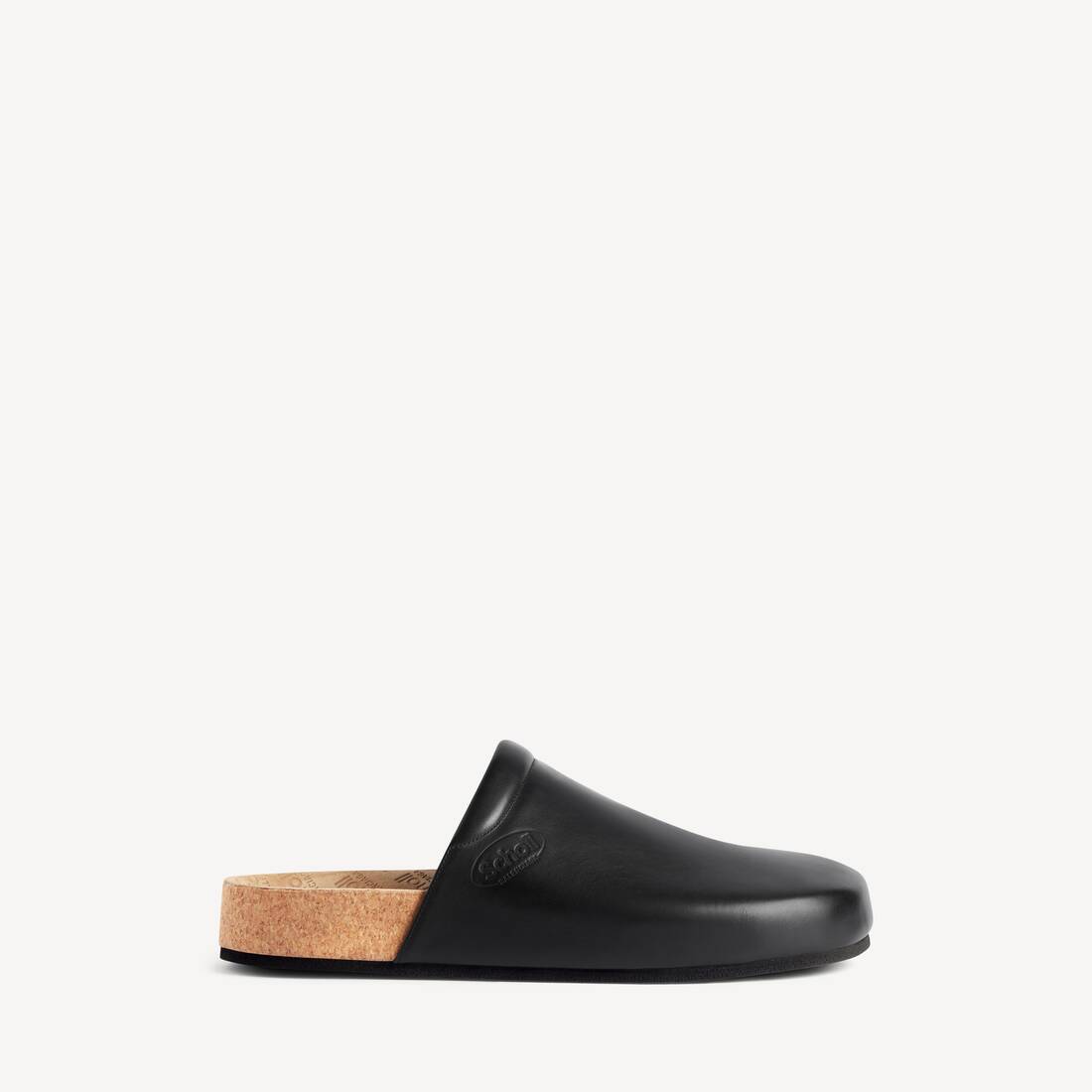 Mule plano de hombre Balenciaga I Scholl en negro