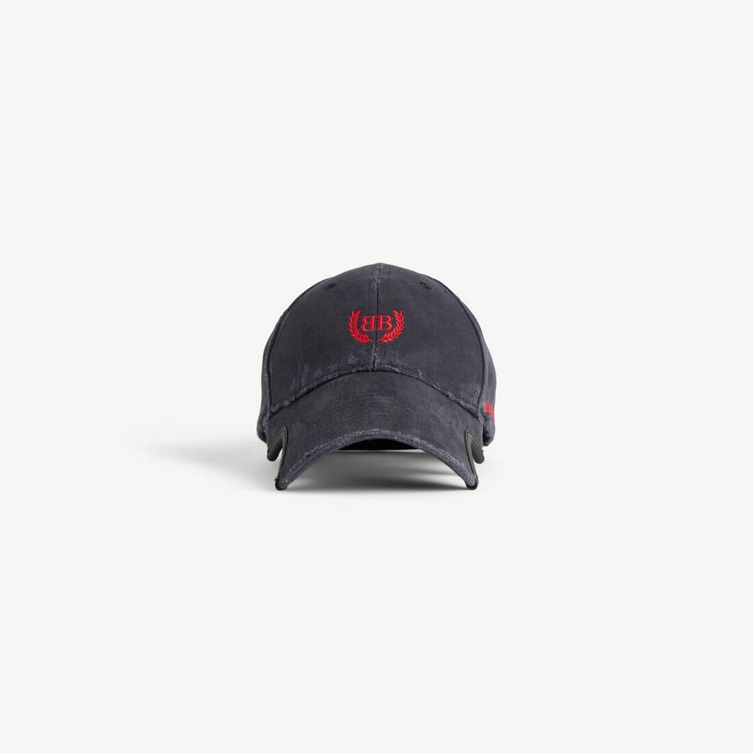 Gorra Laurel Classic en negro y rojo desgastado