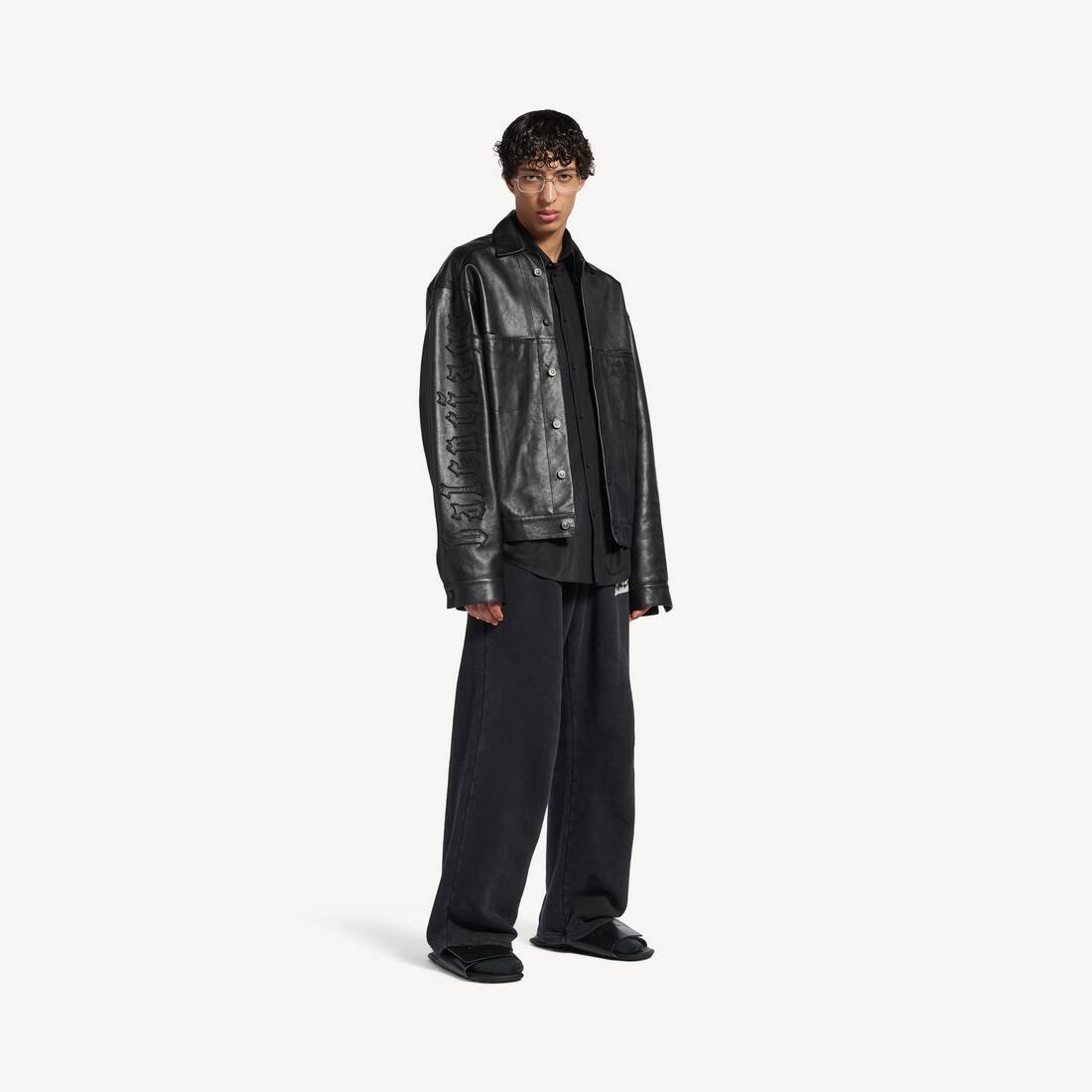 Chaleco de camisa para hombre en negro