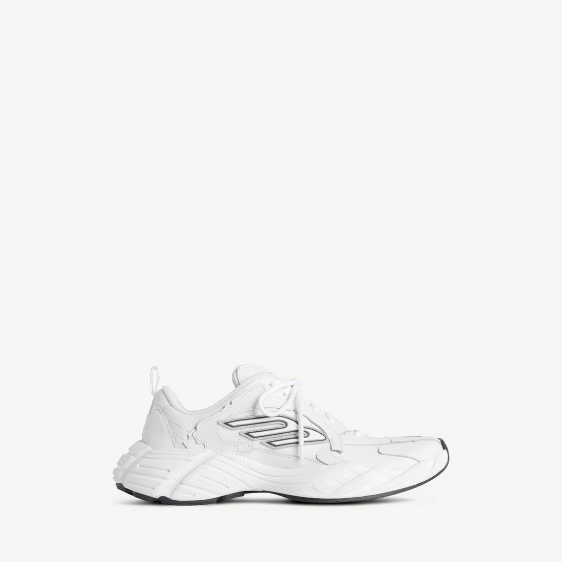 Zapato de mujer lunes en blanco/negro/gris