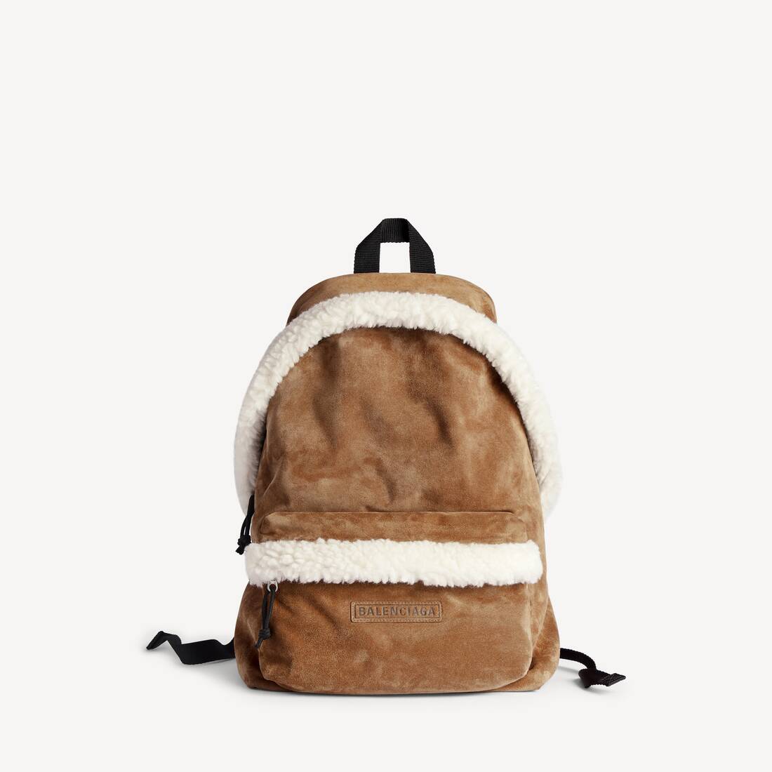 Mochila de explorador para hombre en noce/blanco