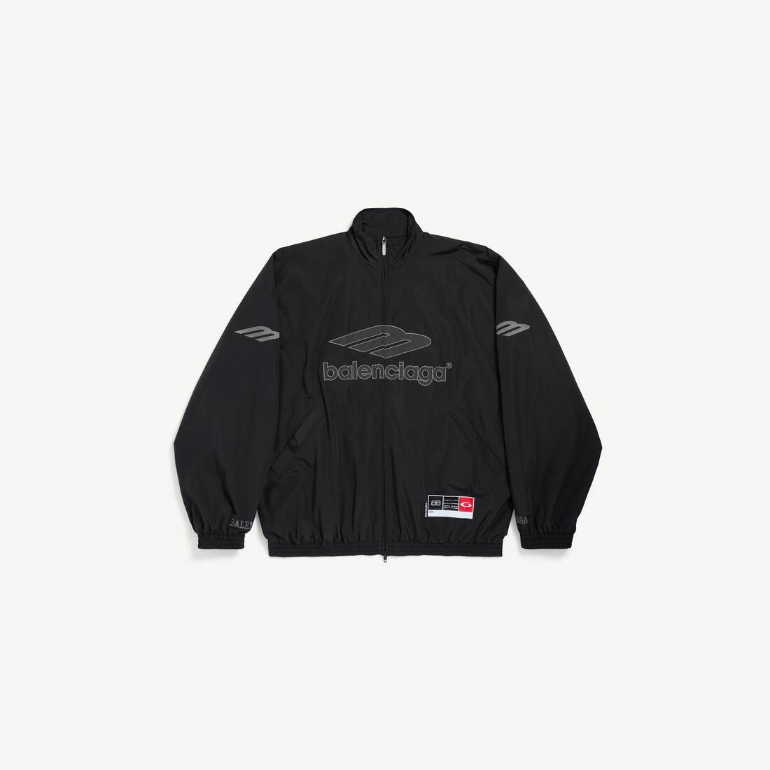 Chaqueta de chándal de fútbol para hombre 3b en negro