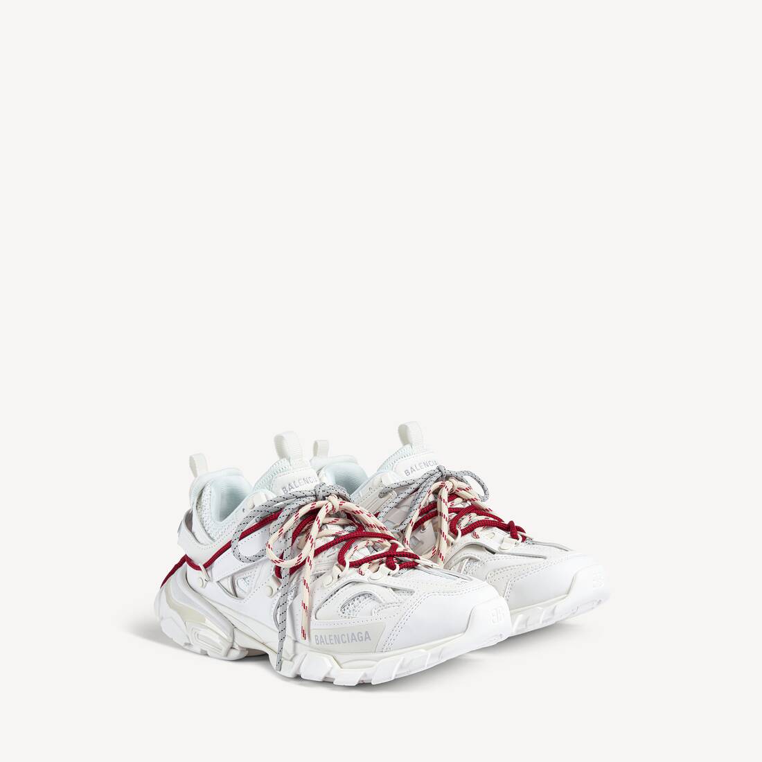 Zapatilla de pista y senderismo para mujer en blanco/rojo/gris/negro