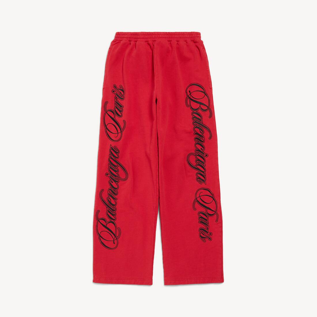 Pantalones holgados de cursive para hombre en rojo/negro