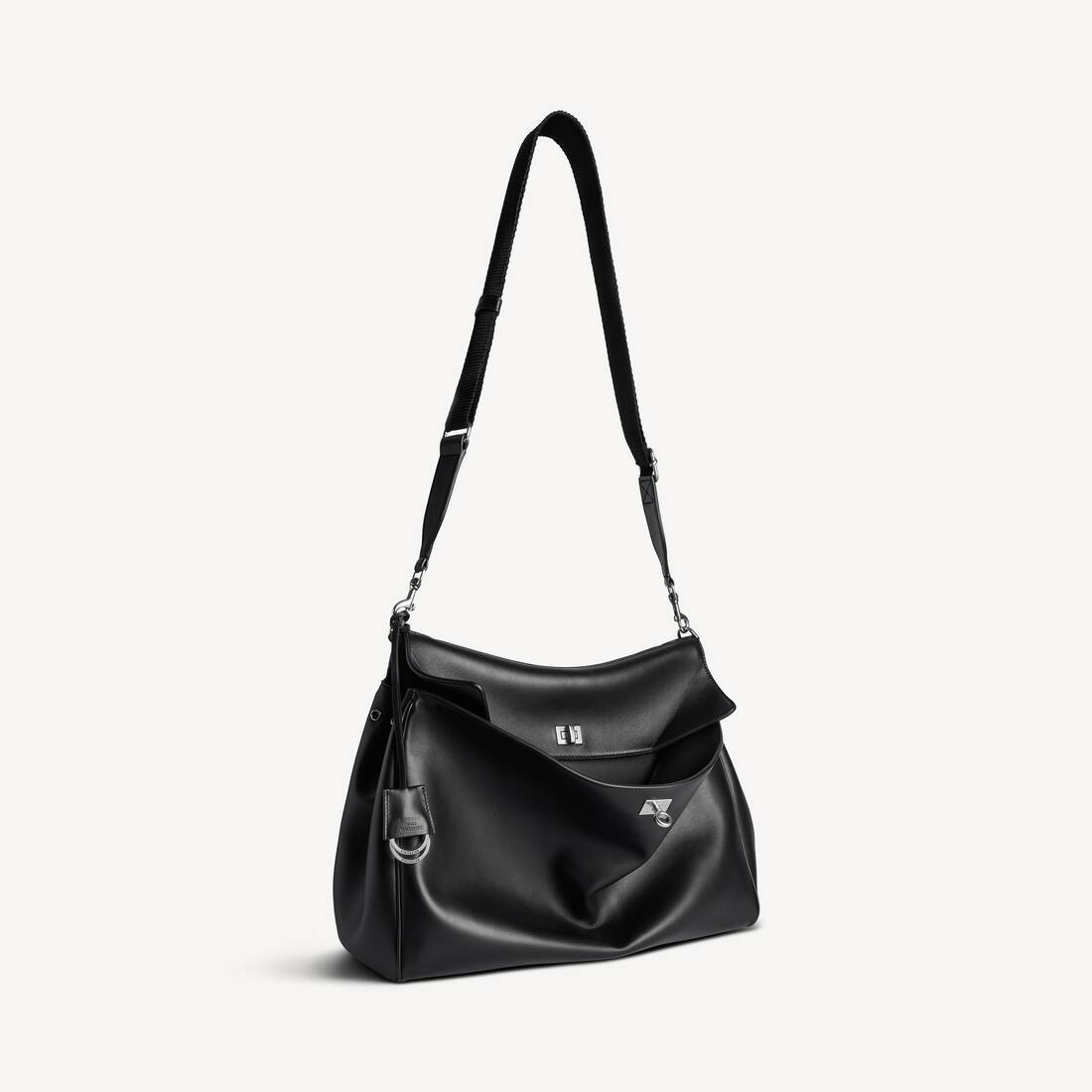 Bolsa mensajero para hombre Rodeo mediana en negro
