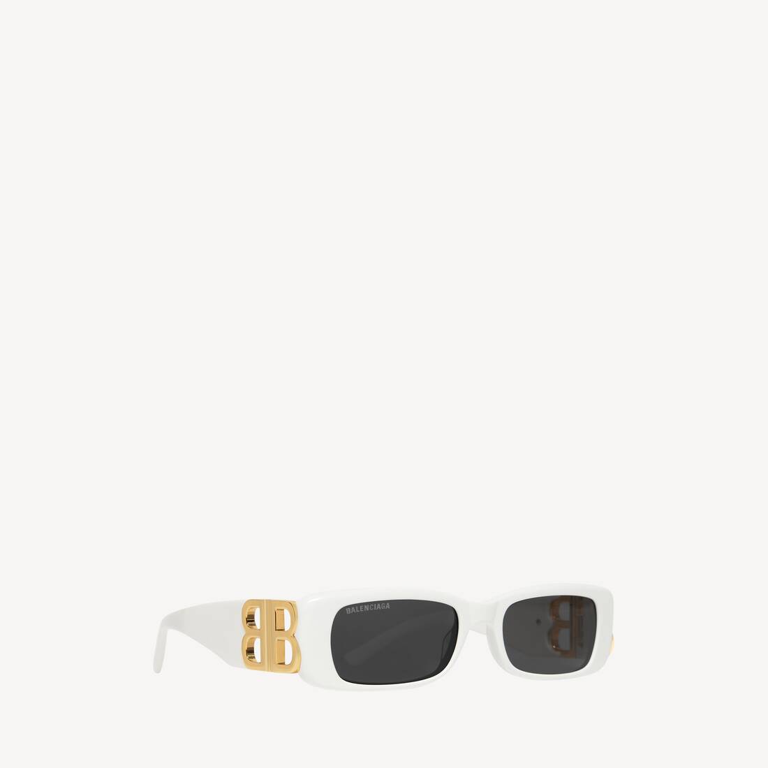 Gafas de sol rectangulares para mujer en blanco