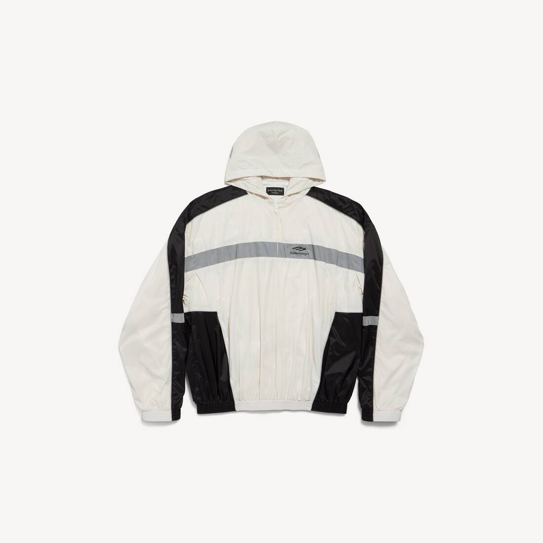Chándal para hombre con sudadera 3b Sports Icon en blanco calcáreo/negro