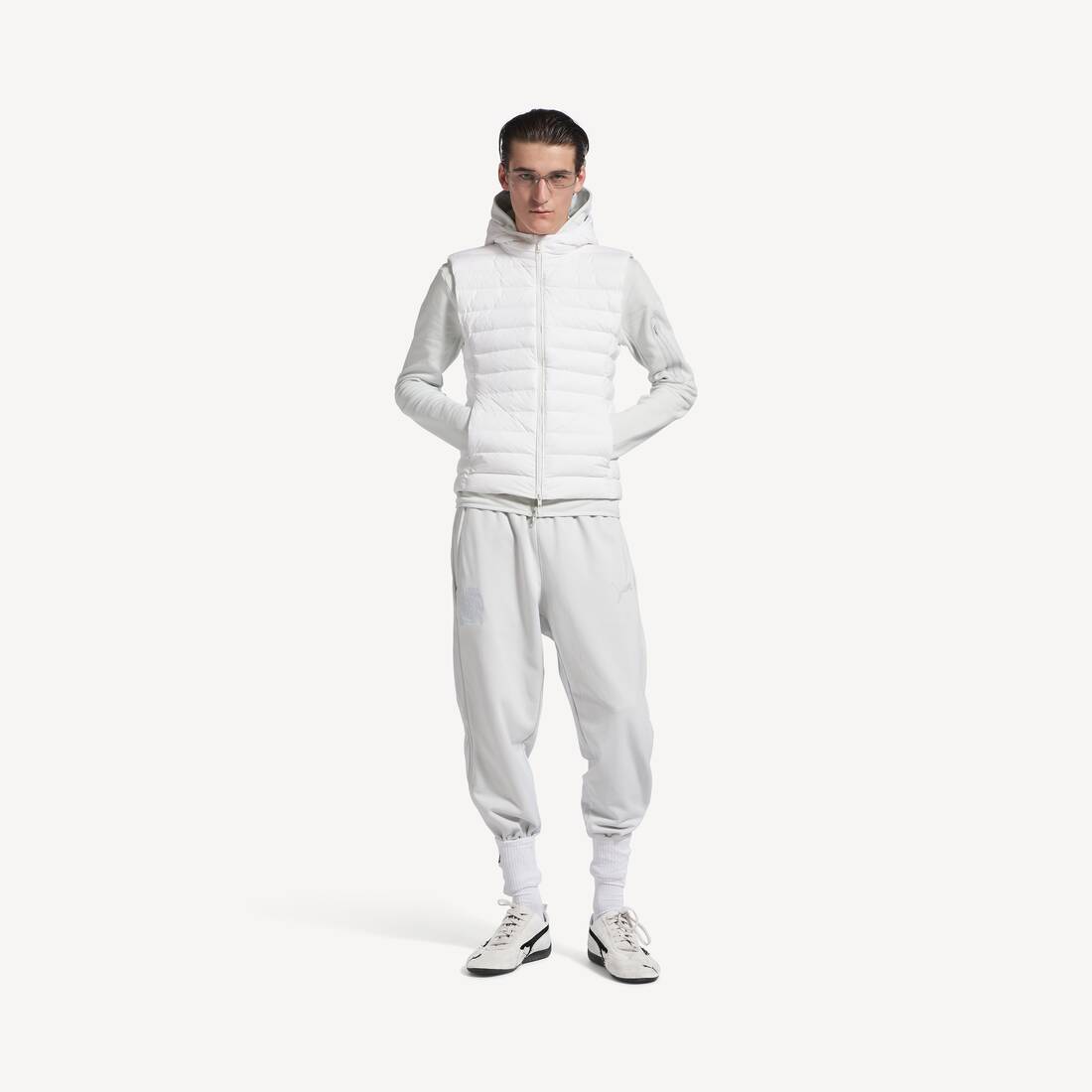 Pantalones de chándal ajustados Balenciaga I Puma en blanco sucio