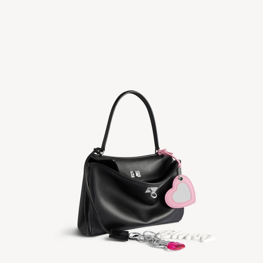 Bolso de Mujer Rodeo Pequeño con Adornos en Negro