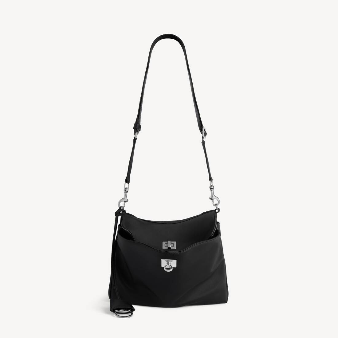 Bolsa de Mensajero para Hombre Pequeña en Negro