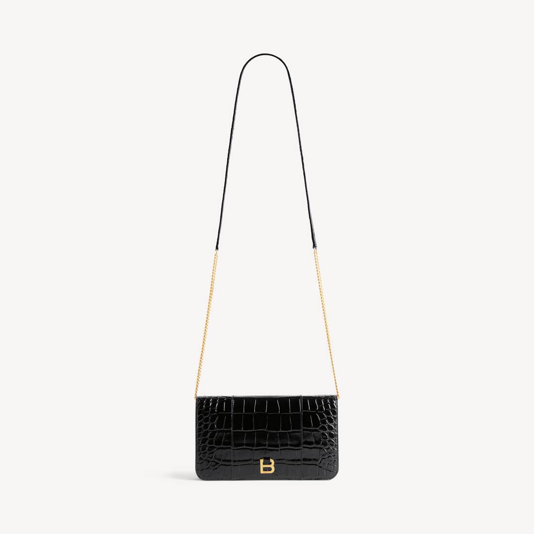 Funda para Teléfono de Forma de Reloj de Arena para Mujer en Negro
