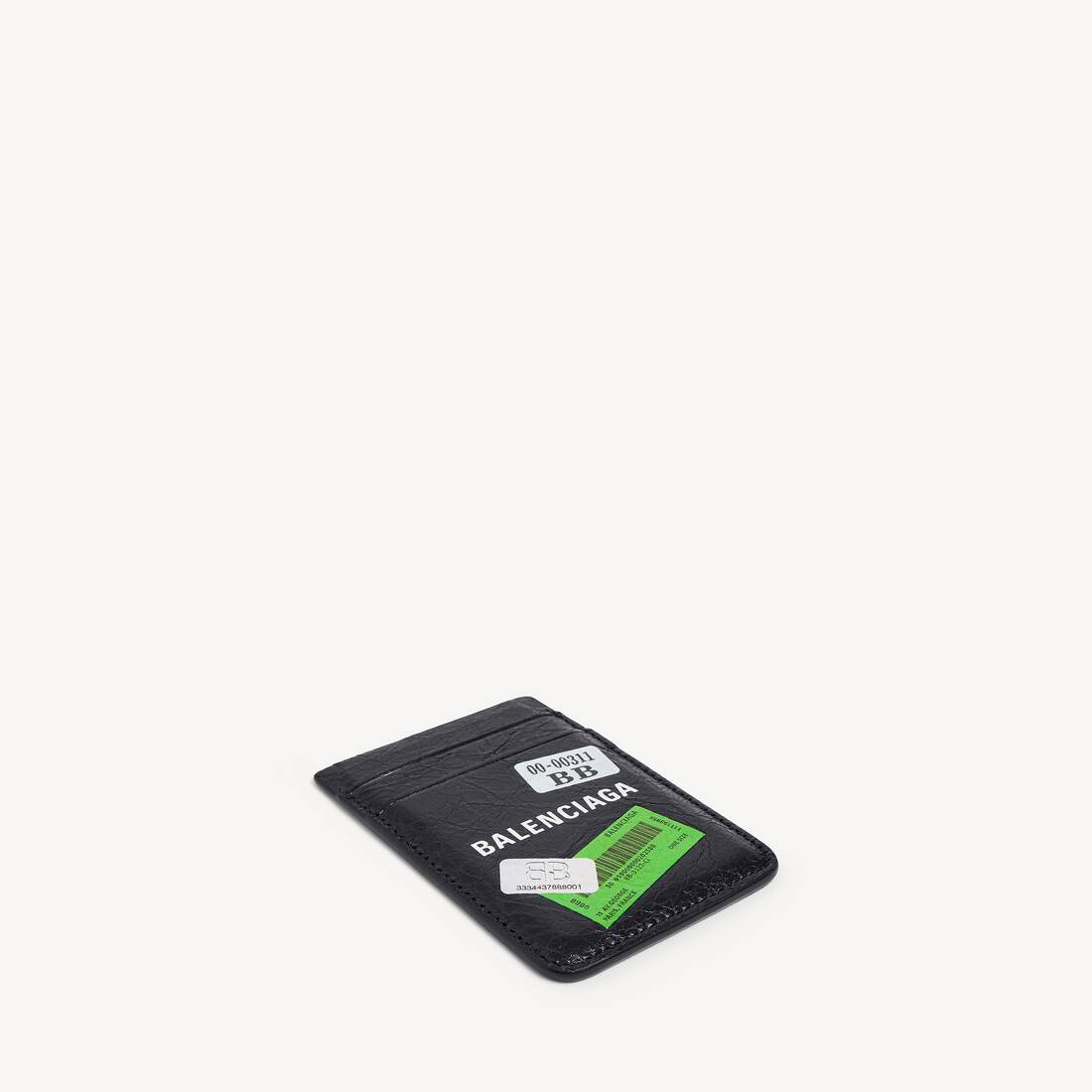 Porta tarjetas para hombres con imán de dinero en negro/multicolor