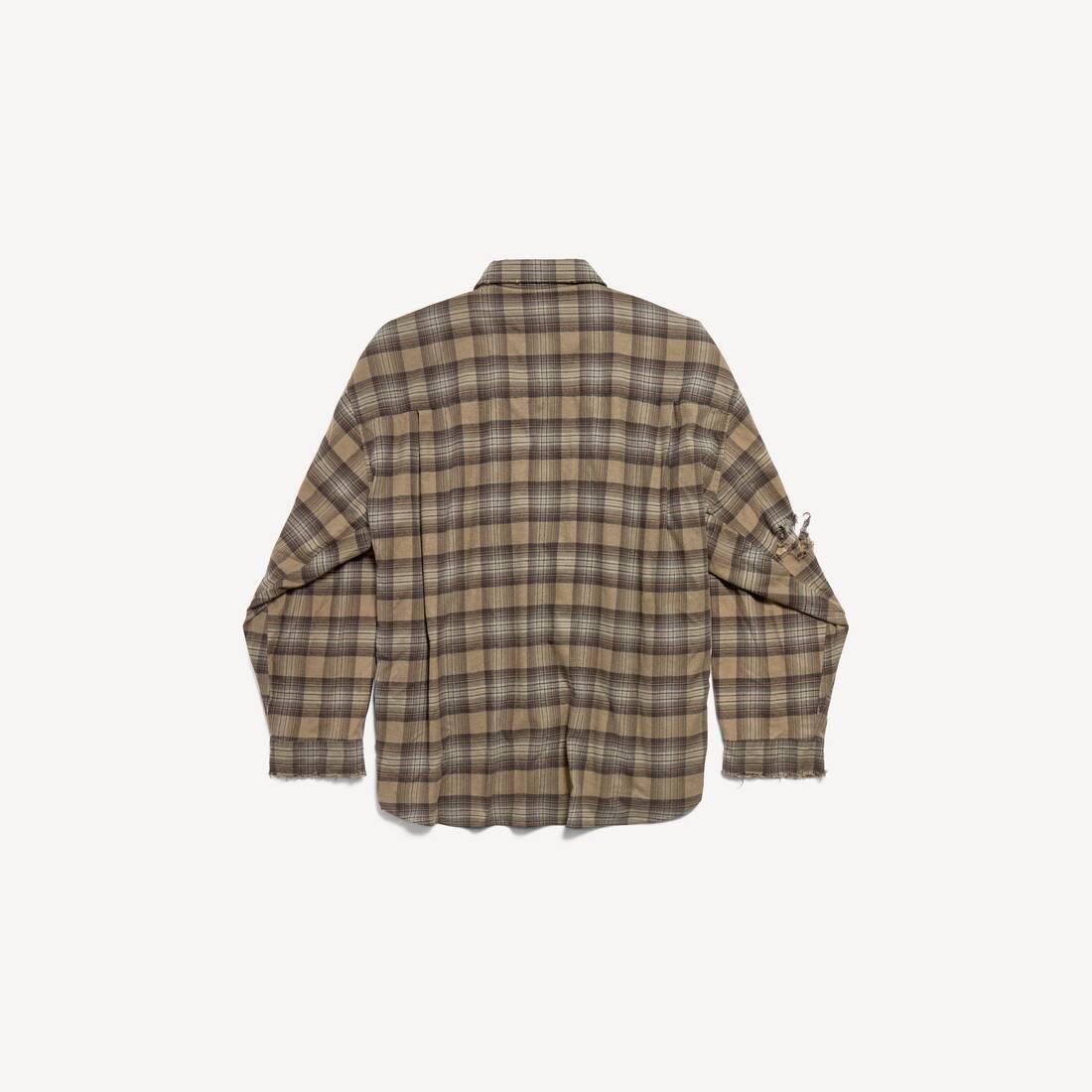 Camisa de capas Paris Liberty para hombre oversize en verde oscuro