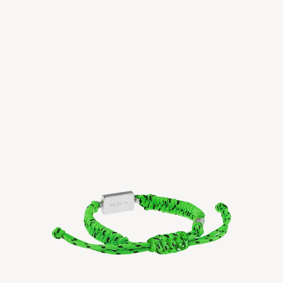 Pulsera de encaje Saint-Germain en verde neón/negro/plateado brillante