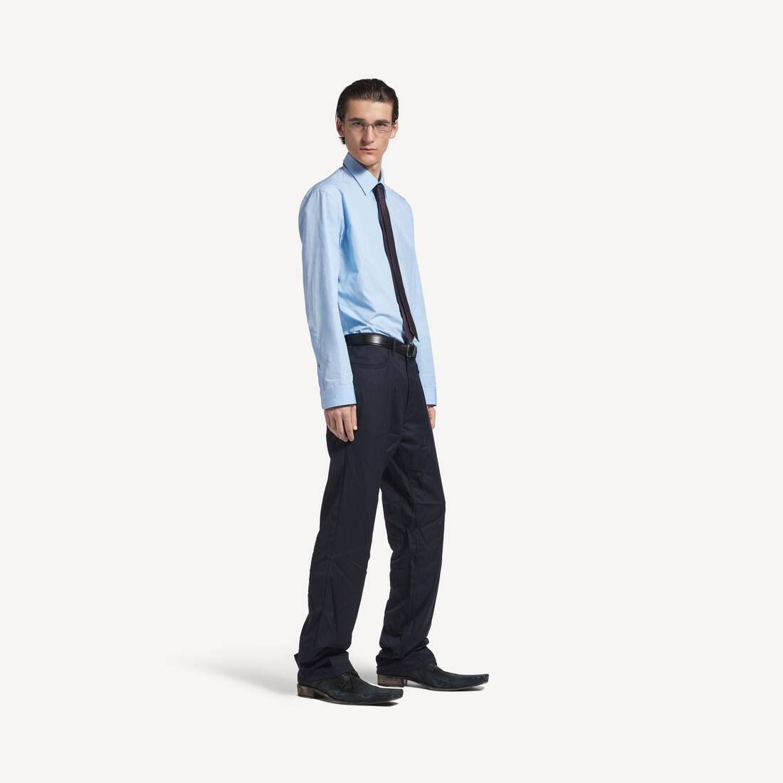 Camisa para Hombre de Color Azul Bebé