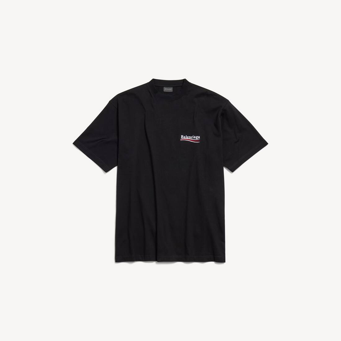 Camiseta para hombre de campaña política talla grande en negro