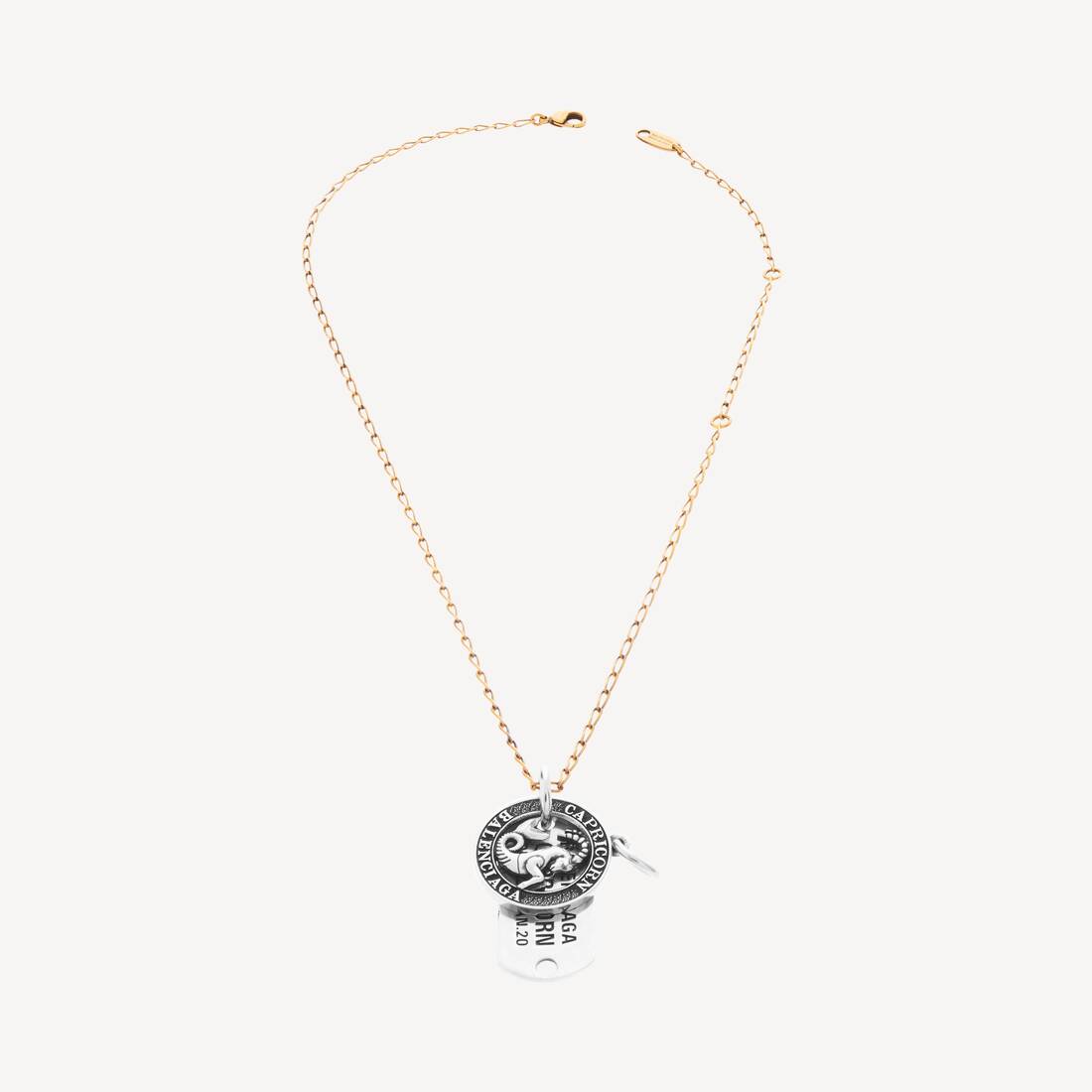 Collar de Horóscopo para Capricornio en Oro/Plata