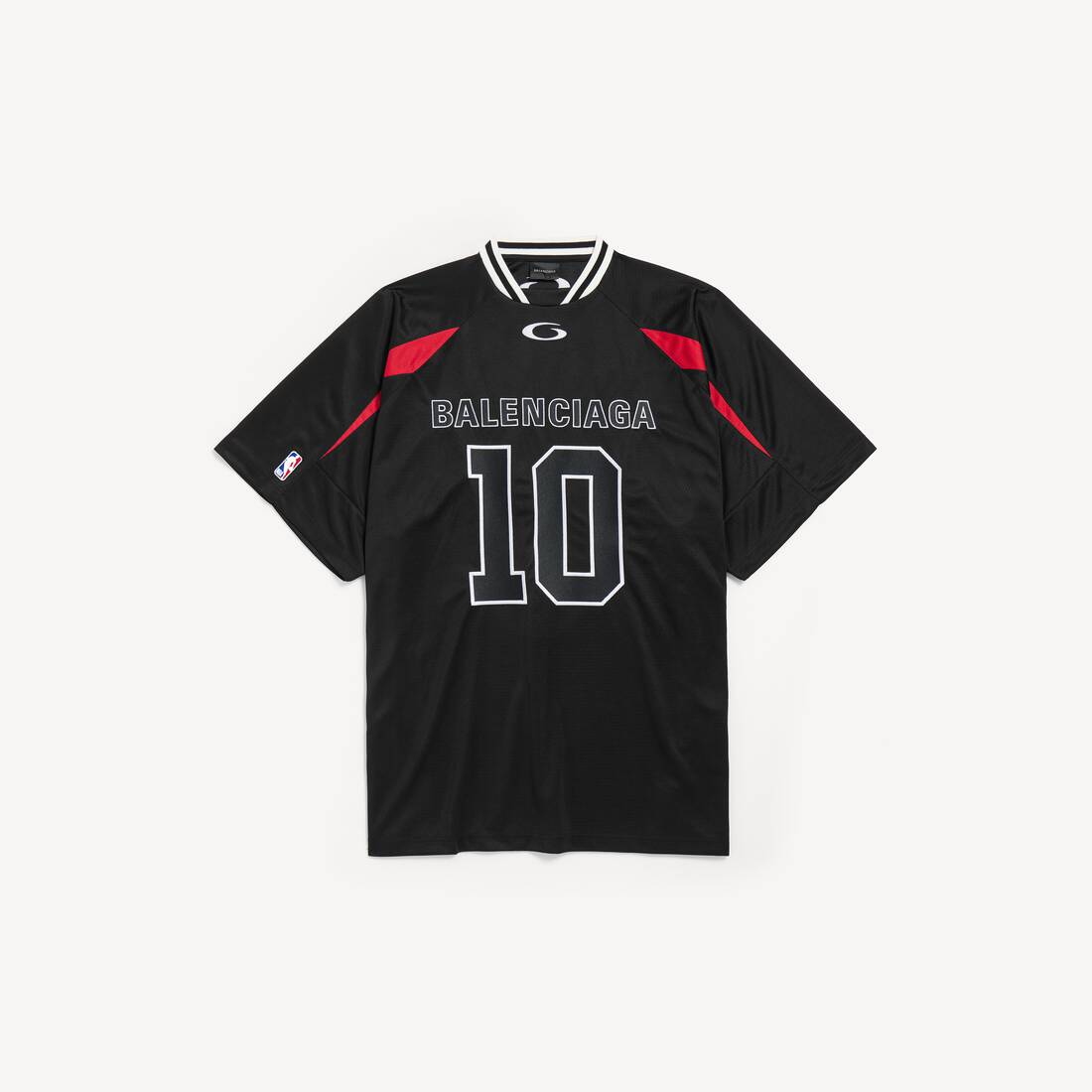 Camiseta Oversized para Hombre | Colaboración NBA de Balenciaga en Negro/multicolor