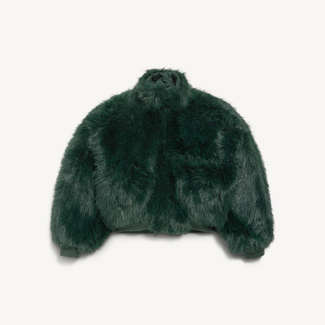 Chaqueta corta para mujer en verde oscuro