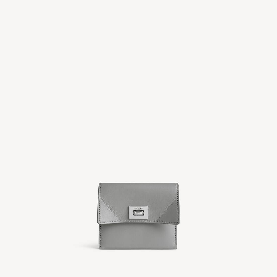 Porta Tarjetas de Mujer con Tapa en Gris Nube