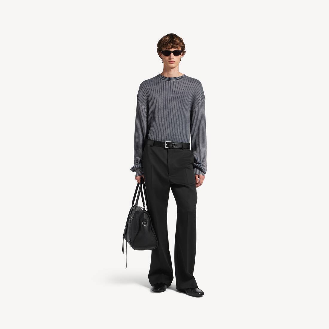 Pantalones masculinos ajustados Too Far en negro