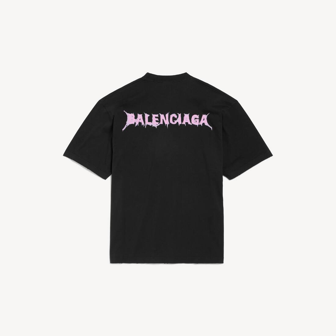 Camiseta de hombre DIY Balenciaga con ajuste medio en negro