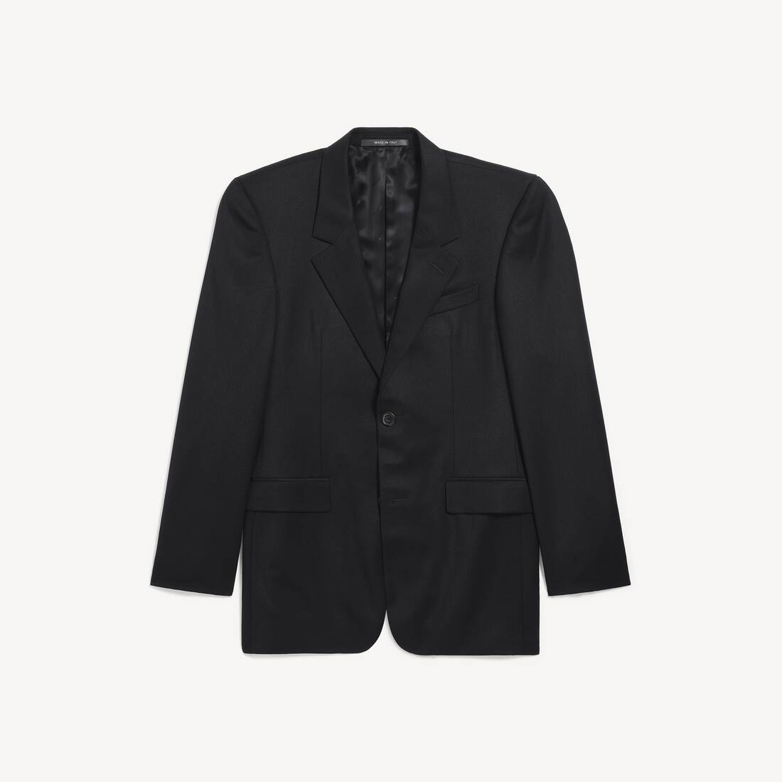 Chaqueta masculina de corte clásico en negro nuevo
