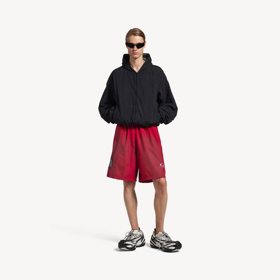 Pantalones cortos de ropa exterior para hombre en rojo carmín