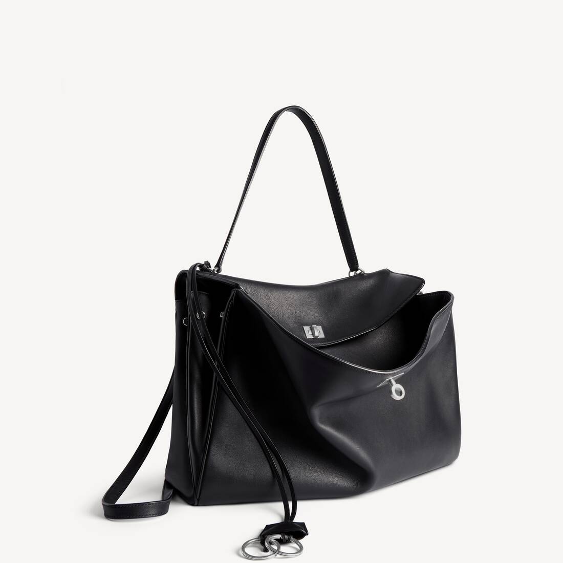 Bolso de Rodeo para Mujer Grande en Negro