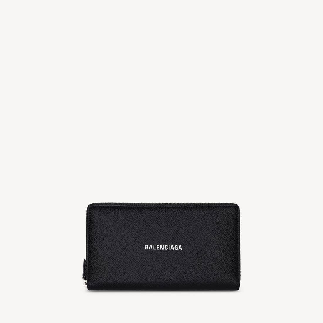 Billetera Continental para Hombre en Negro/Blanco